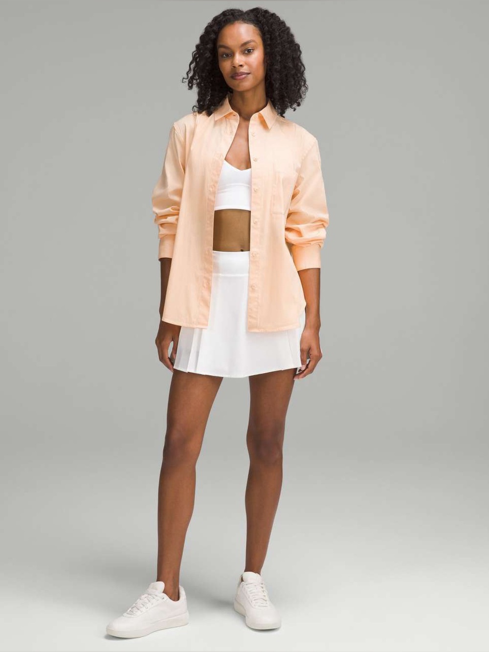Lululemon Cotton Blend Poplin Button Down Shirt